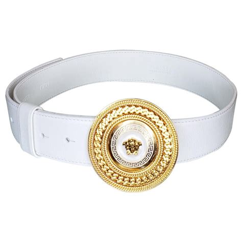 versace belt white price|Versace swarovski belt.